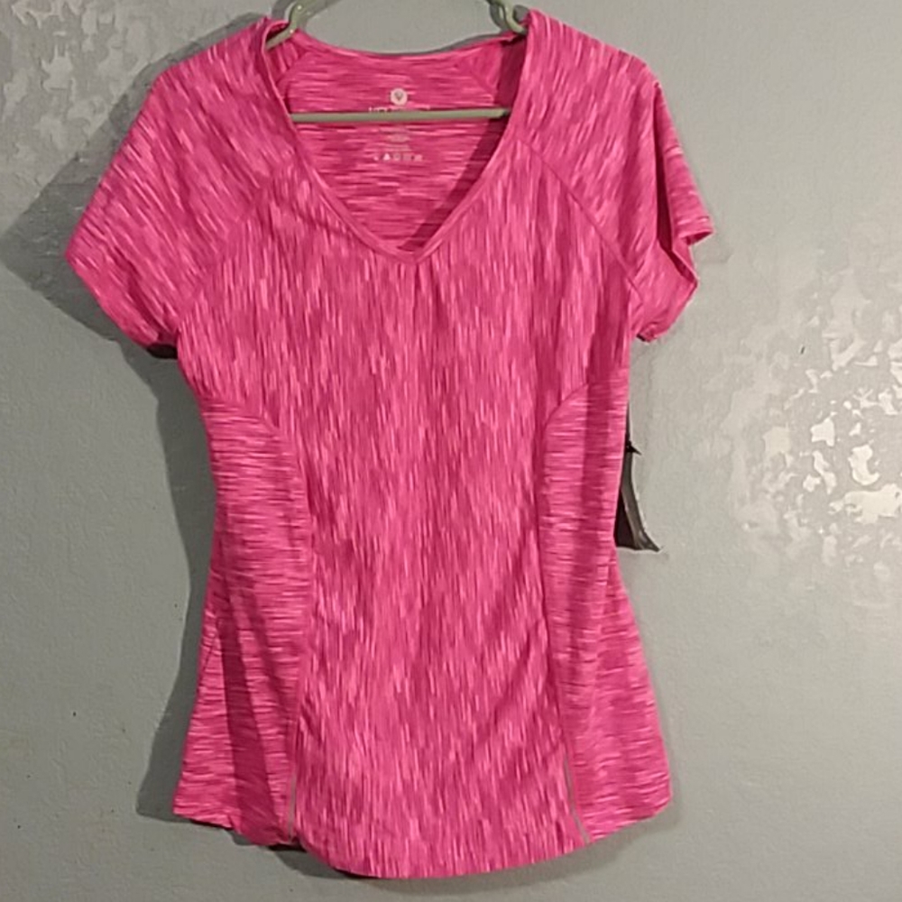 XL Velocity pink workout shirt new with tags